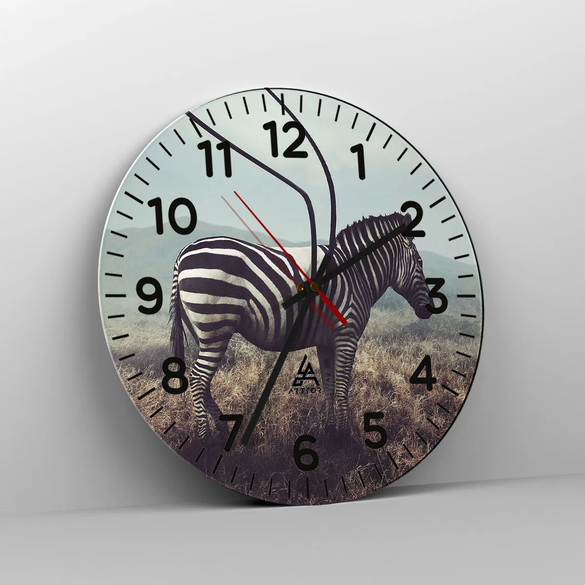 Ceas de perete - Ceas pe sticlă - Atenție! Defecțiune - 40x40 cm