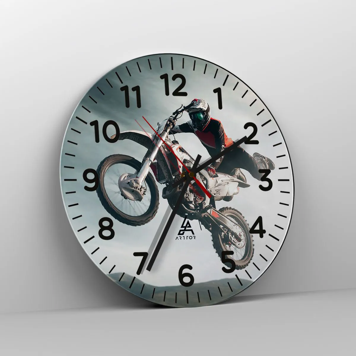 Ceas de perete - Ceas pe sticlă - Nu există distracție fără risc - 40x40 cm