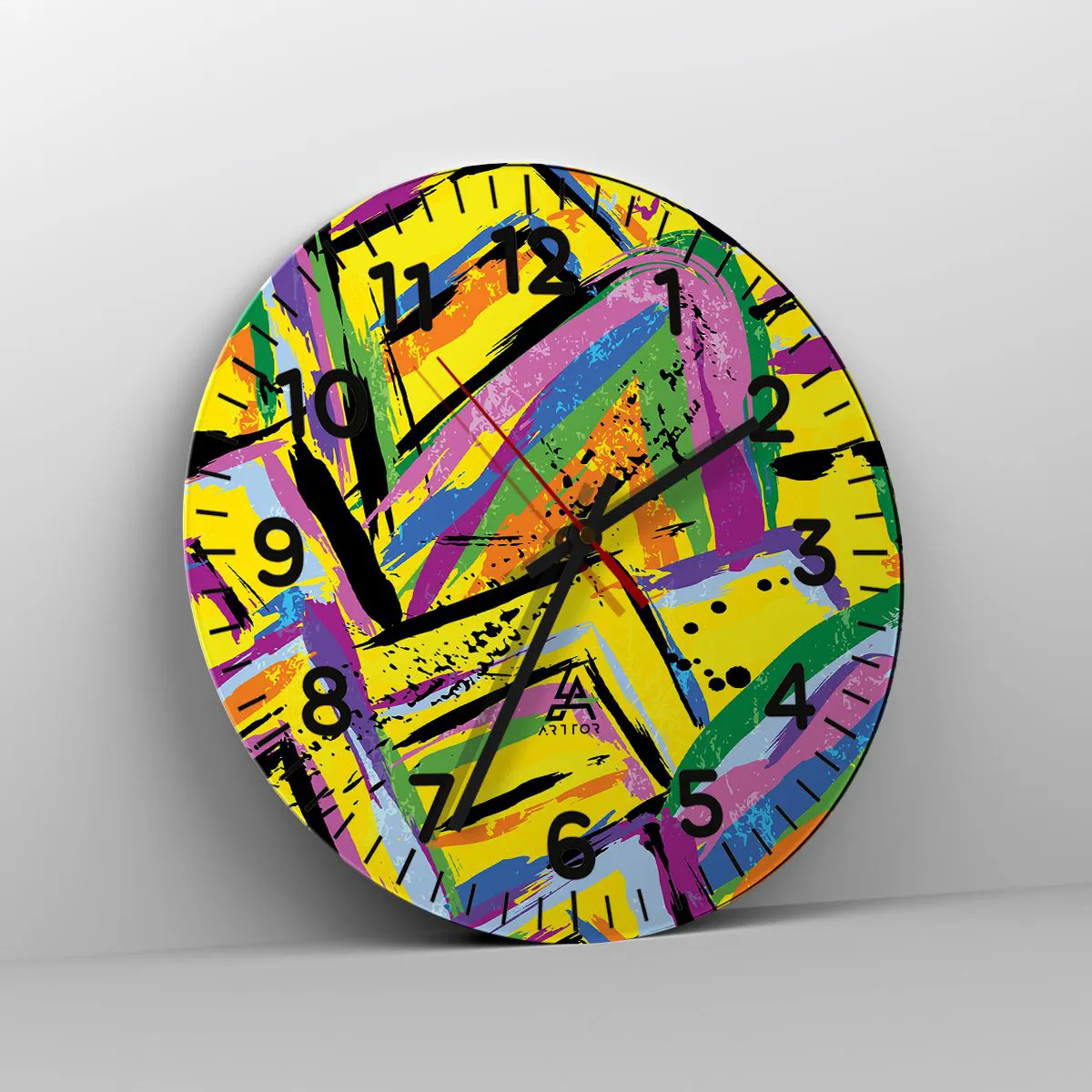 Vægur, Uret - Han råber af glæde - 40x40 cm