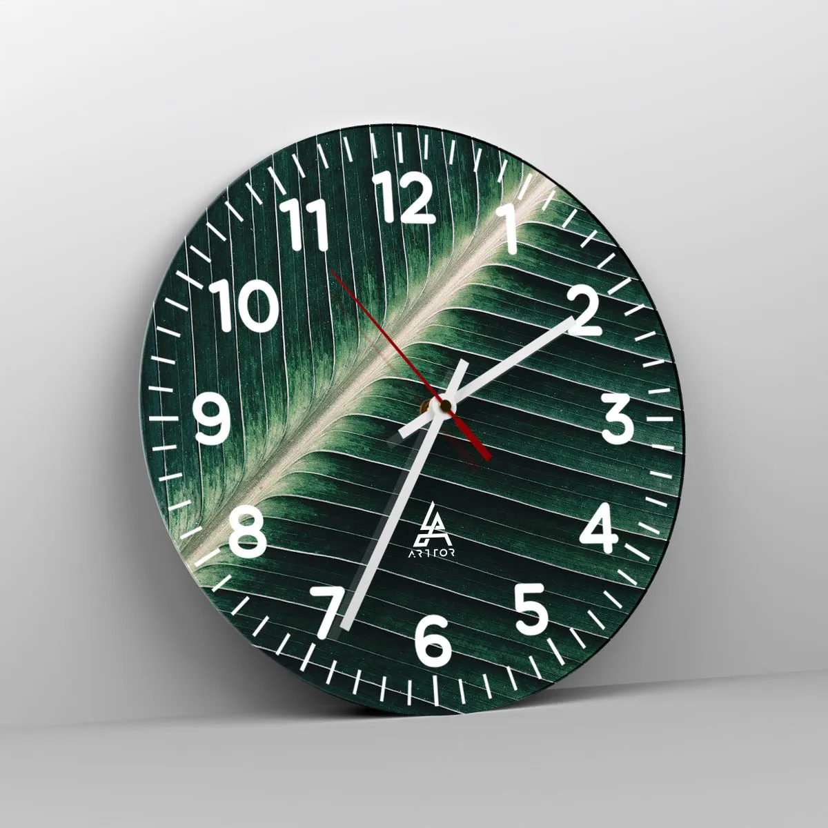 Reloj de pared - Reloj de vidrio - El ritmo de la naturaleza - 40x40 cm