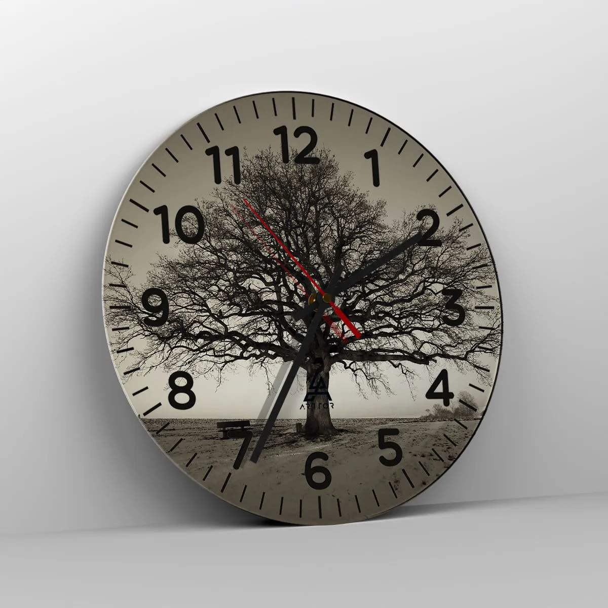 Reloj de pared - Reloj de vidrio - De aquí a la eternidad - 40x40 cm