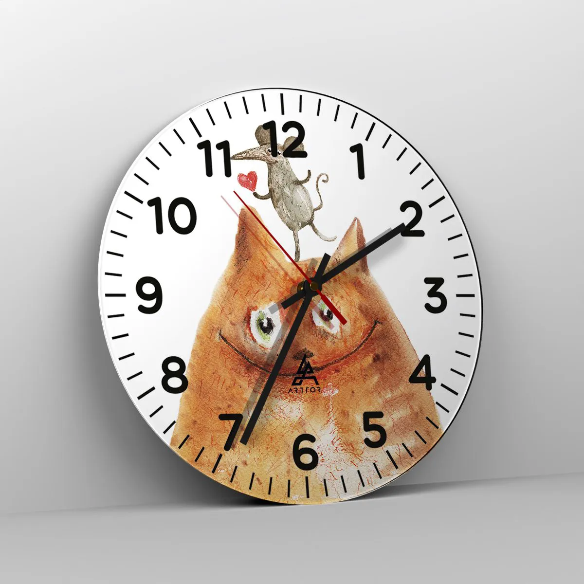 Orologio da parete - Orologio in Vetro - I paradossi dell'amore - 40x40 cm