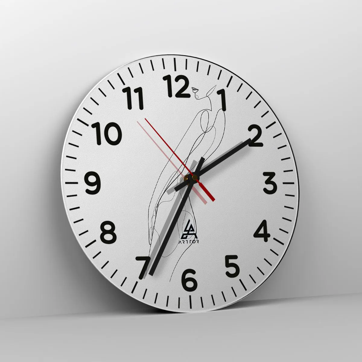 Wanduhr - Glasuhr - Bloß ein Versprechen - 40x40 cm