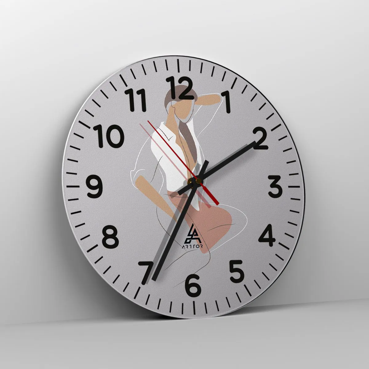 Falióra, Óra - Kecsesség kontúrja - 40x40 cm