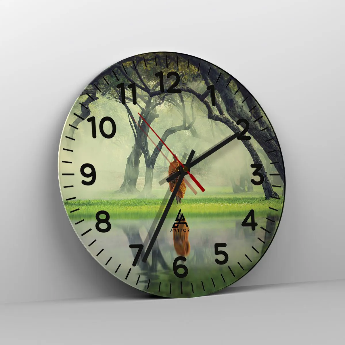 Nástěnné hodiny - Na cestě k osvícení - 40x40 cm