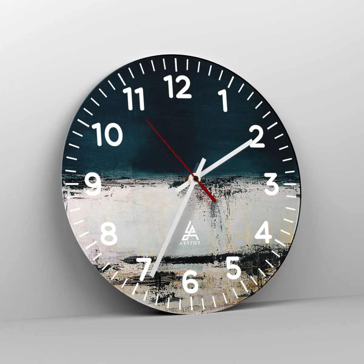 Orologio da parete - Orologio in Vetro - Composizione orizzontale - 40x40 cm
