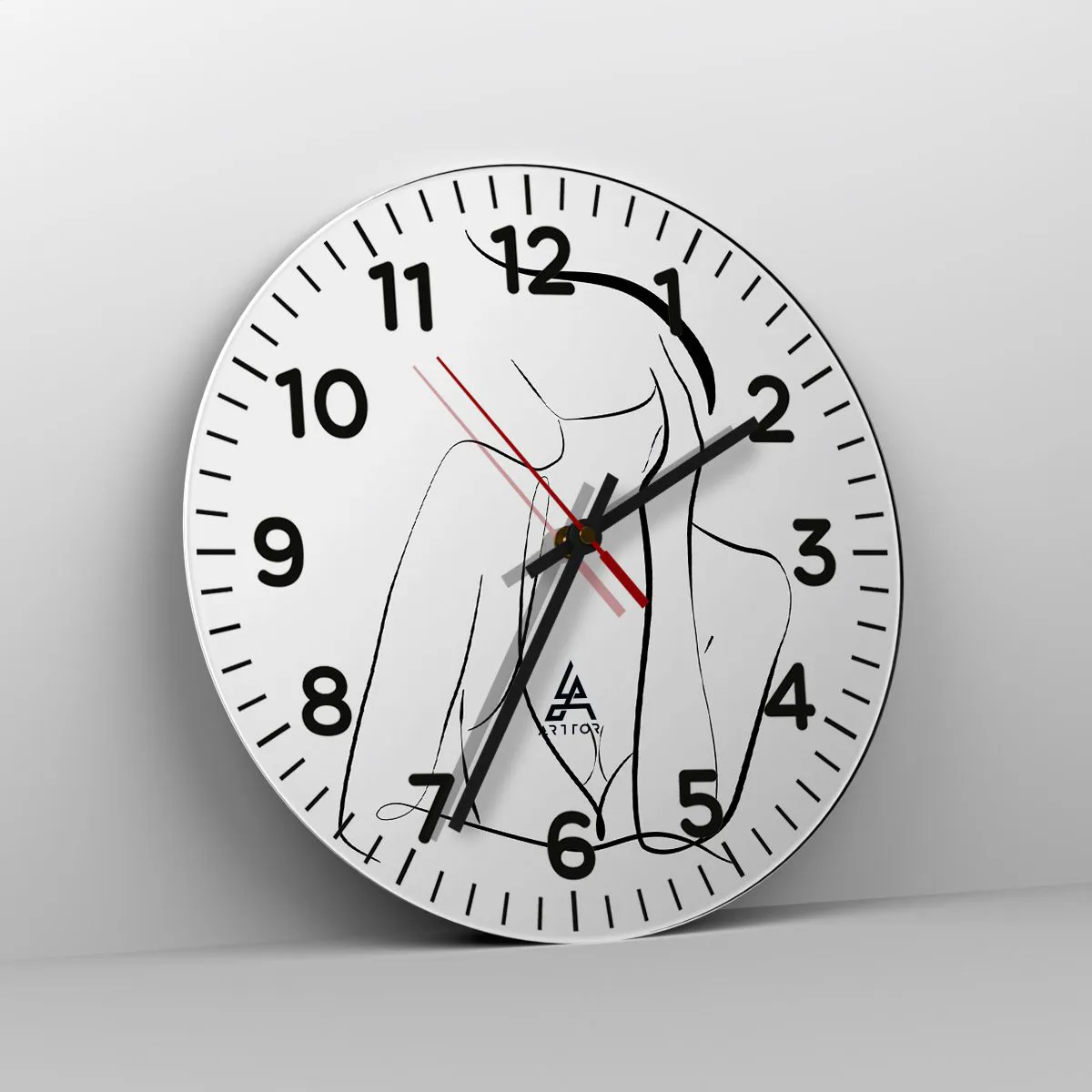 Wanduhr - Glasuhr - Auf der Traumwelle - 40x40 cm