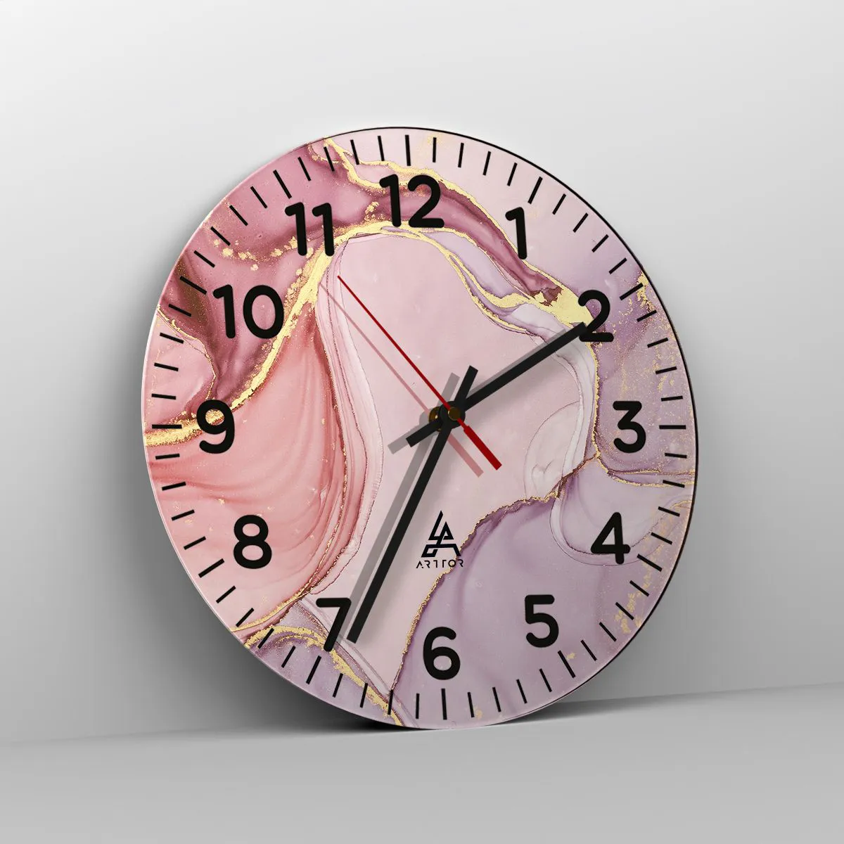 Vægur, Uret - Et kærtegn af farver - 40x40 cm