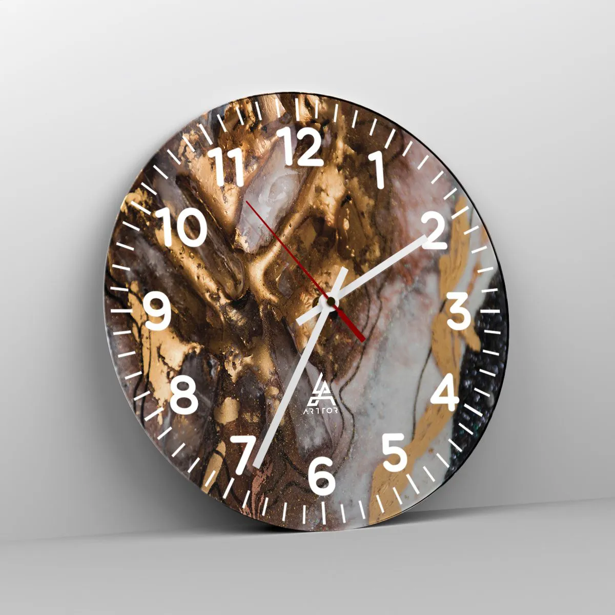 Wandklok - Klok - Het element aarde - 40x40 cm