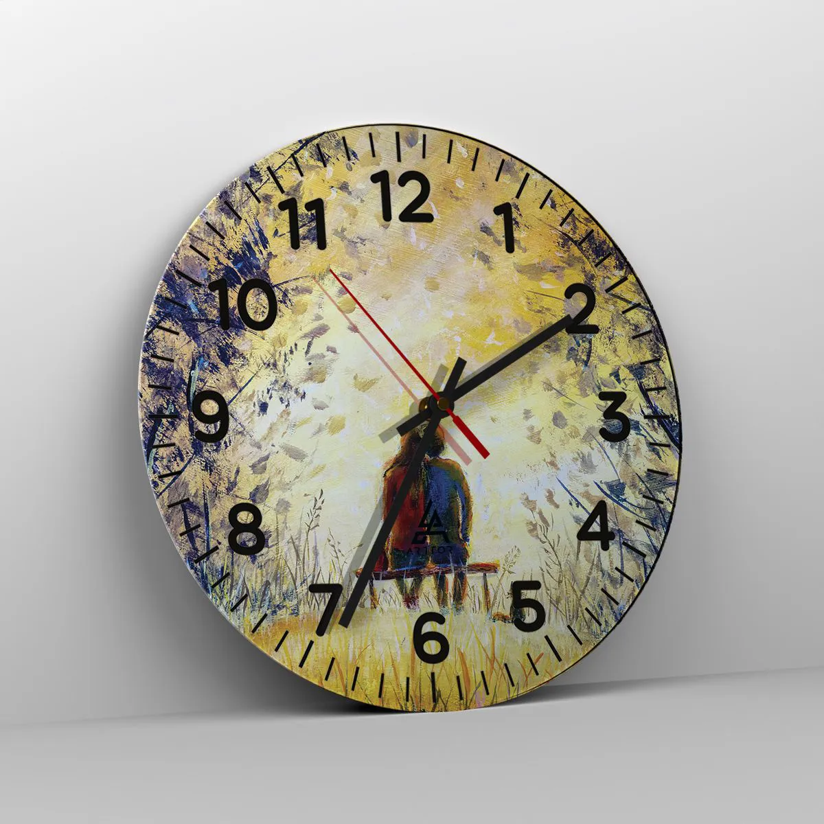 Wanduhr - Glasuhr - Magischer Augenblick - 40x40 cm