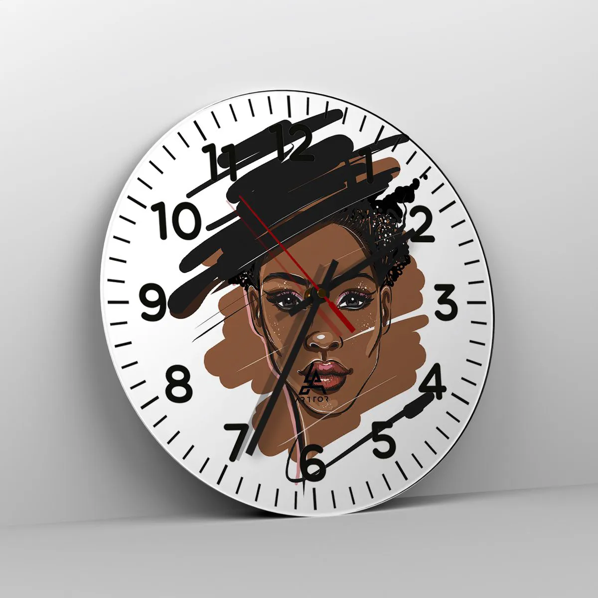 Reloj de pared - Reloj de vidrio - Dulce como el chocolate - 40x40 cm