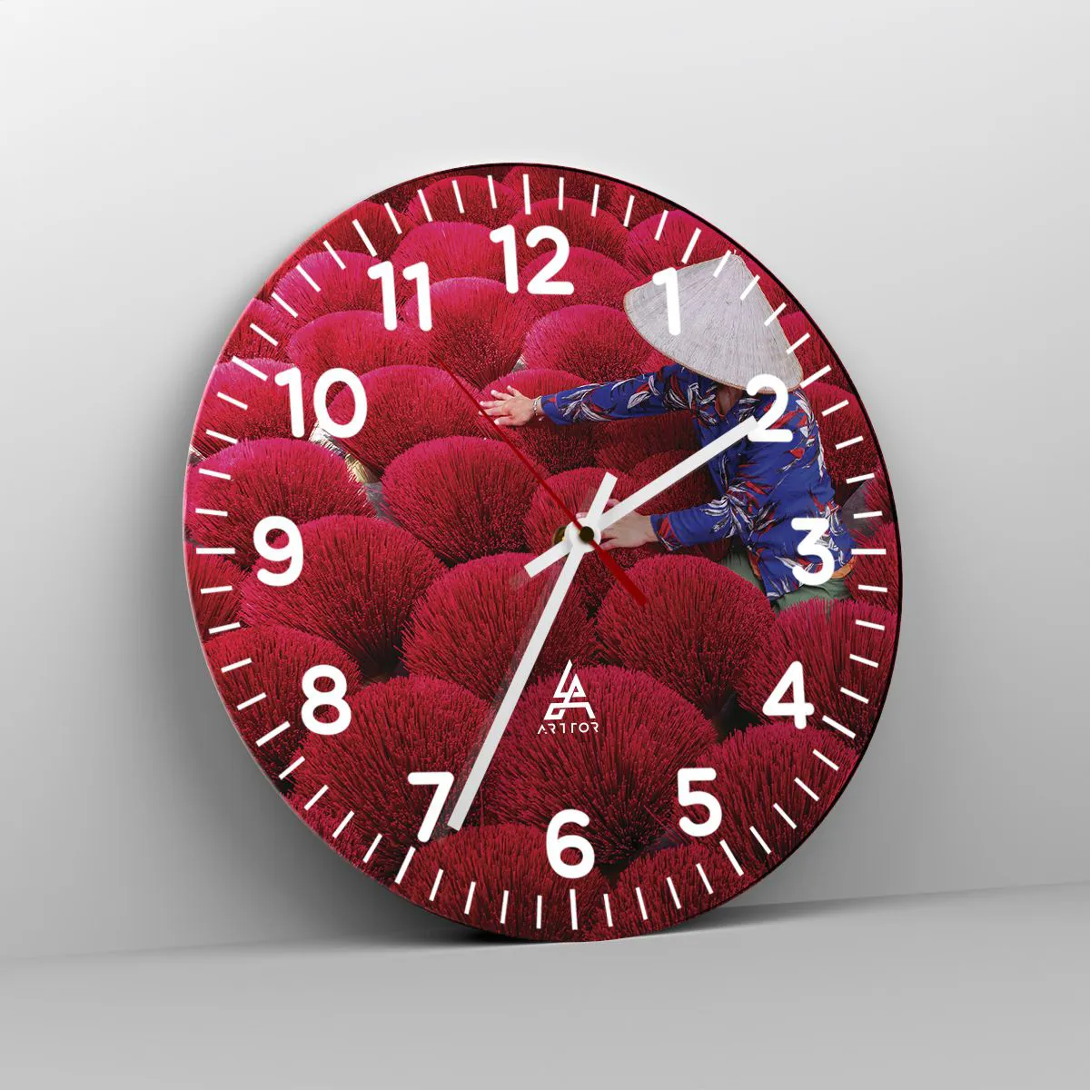 Wandklok - Klok - In het rijstveld - 40x40 cm