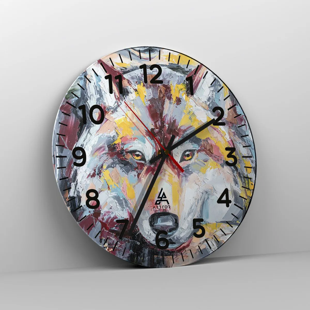 Ceas de perete - Ceas pe sticlă - Pace pentru cel drag - 40x40 cm