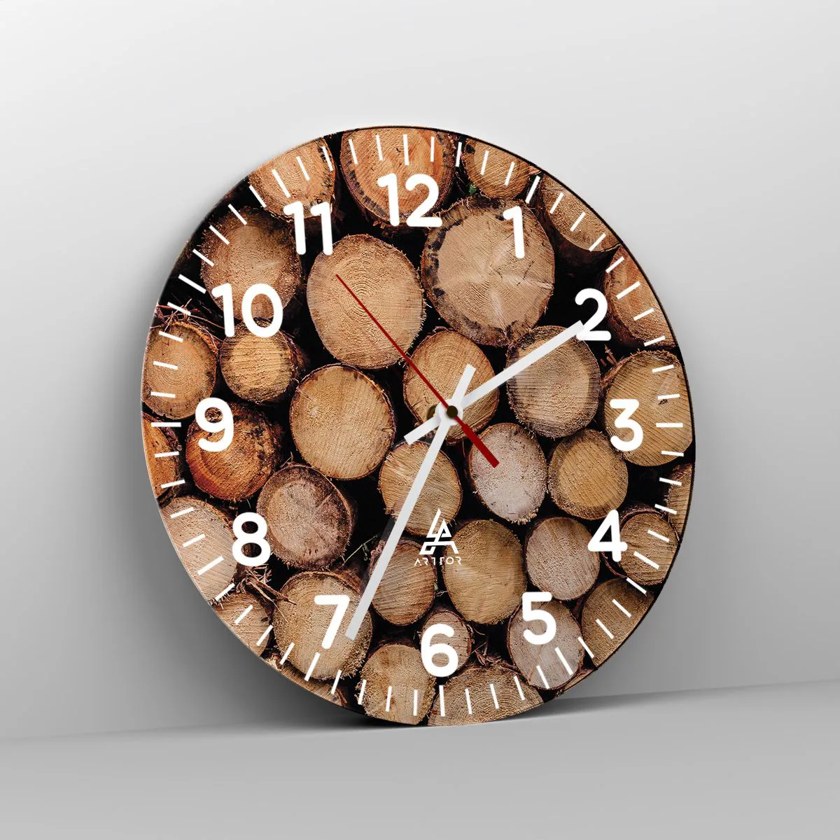 Wall clock - Clock on glass - New Beginning - 40x40 cm