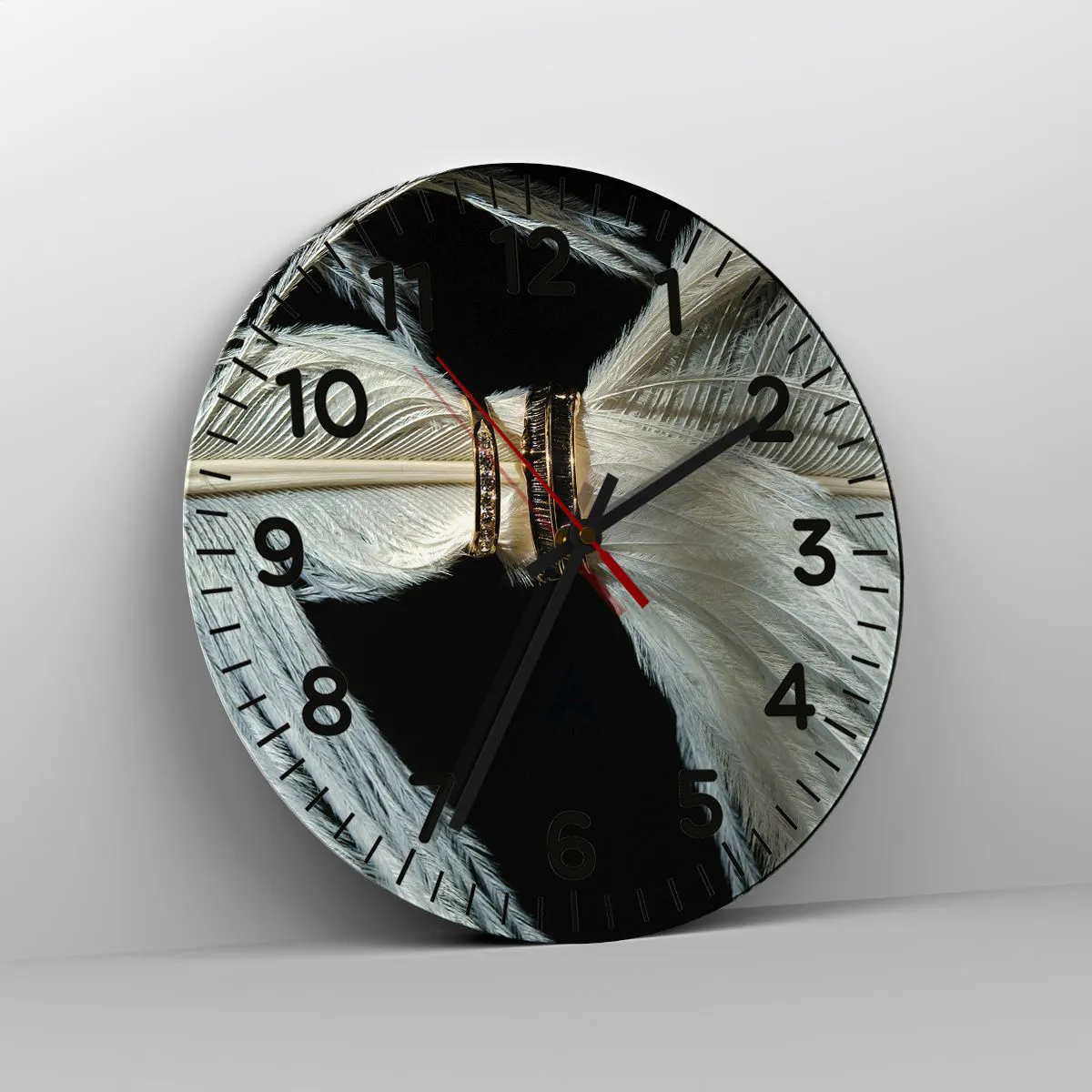 Wanduhr - Glasuhr - ... und ich werde dich nicht verlassen ... - 40x40 cm