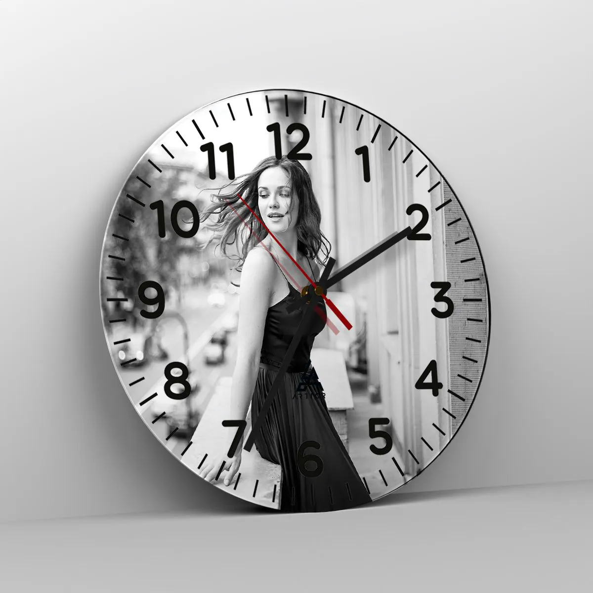 Wanduhr - Glasuhr - Bestimmt ein Pariser - 40x40 cm