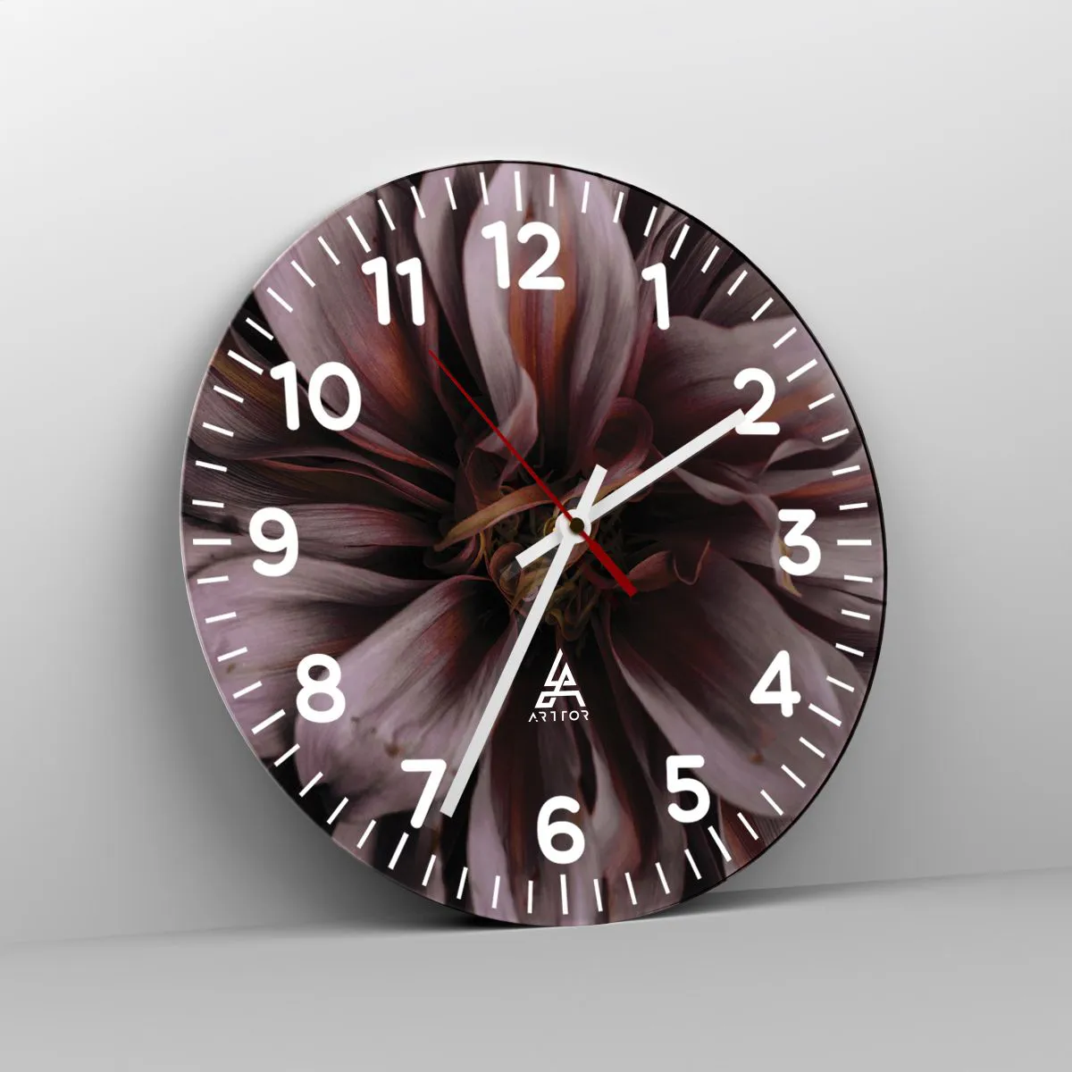 Orologio da parete - Orologio in Vetro - Cuore d'aprile - 40x40 cm