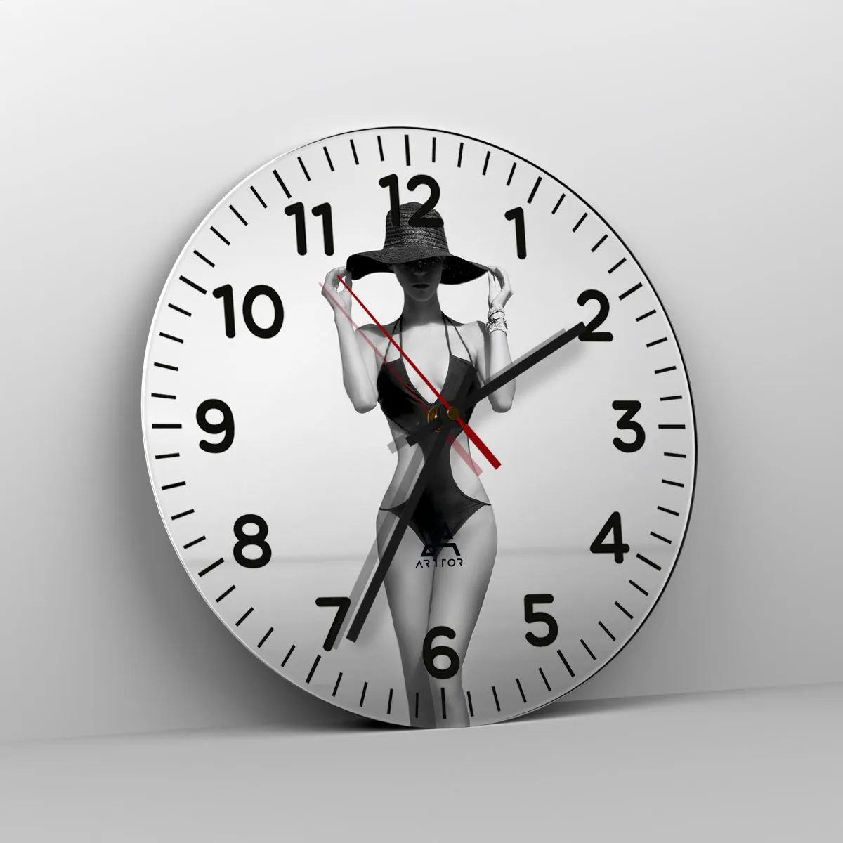 Wandklok - Klok - Mijn naam is: Elegantie - 40x40 cm