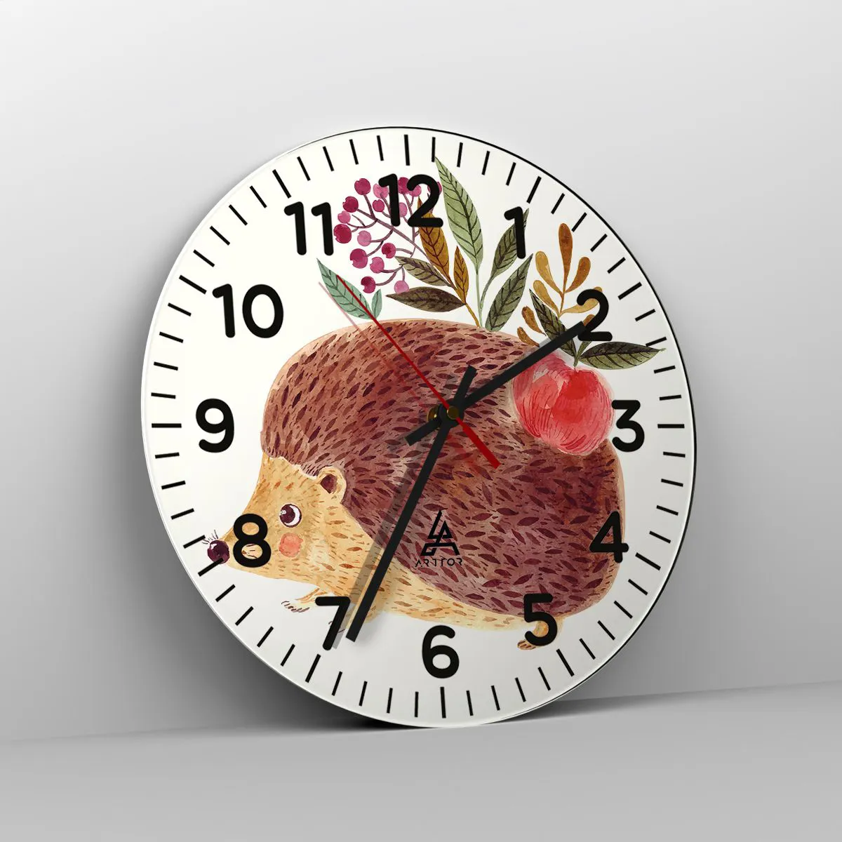 Ceas de perete - Ceas pe sticlă - Și tu deja mă placi - 40x40 cm