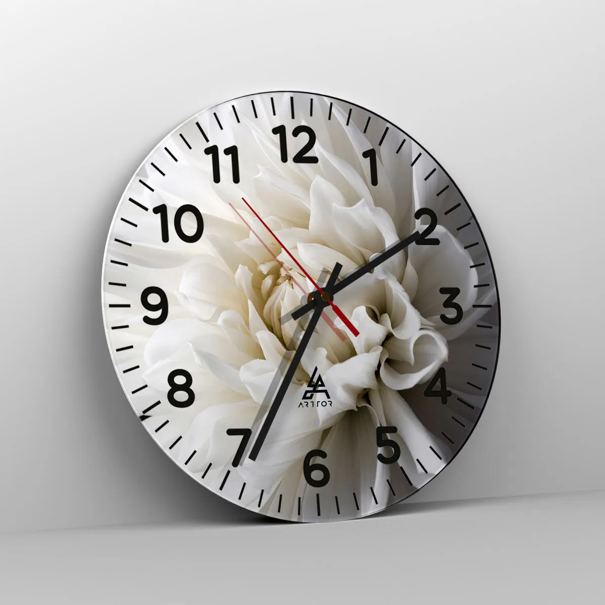 Ceas de perete - Ceas pe sticlă - Dimineața miresei - 40x40 cm