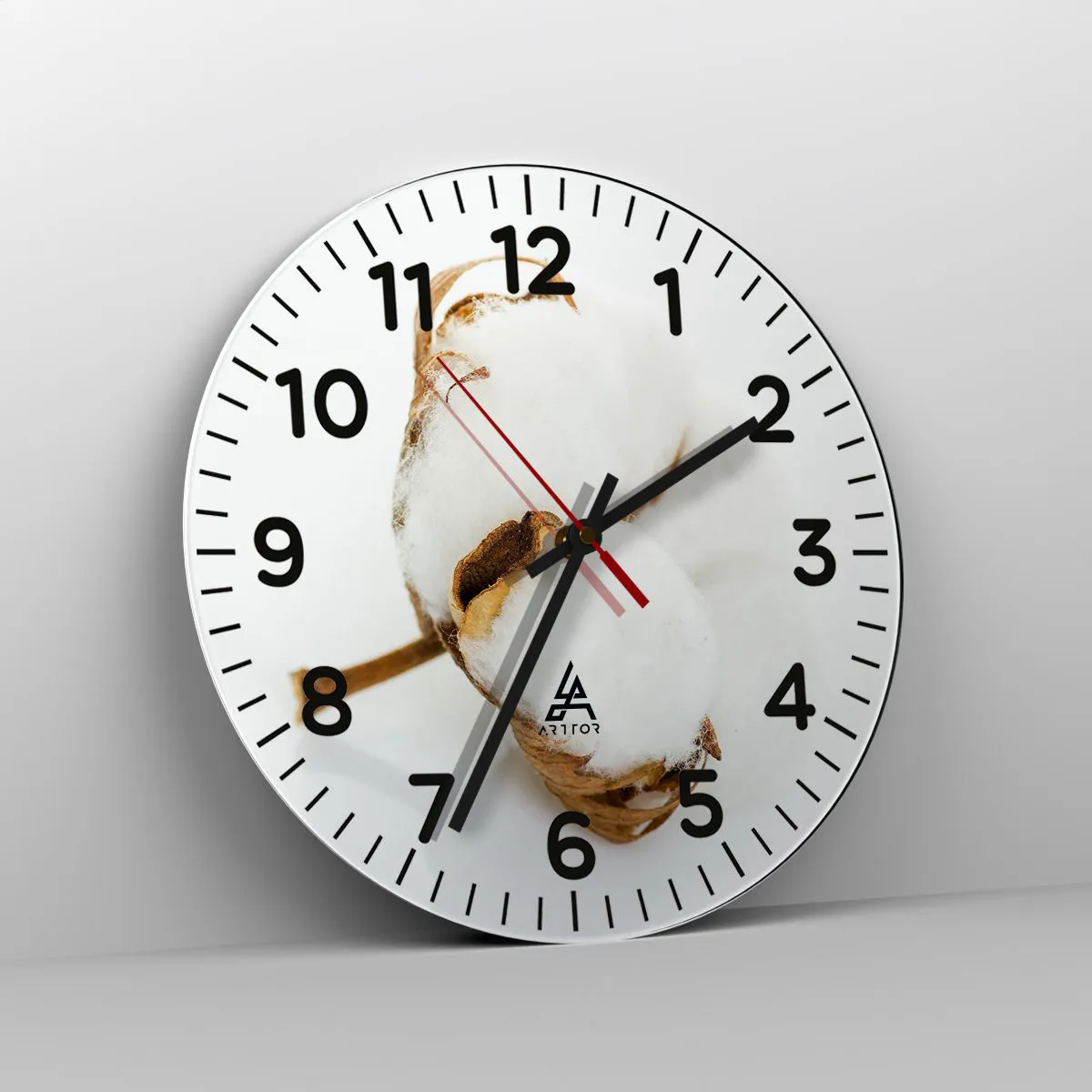 Wanduhr - Glasuhr - Von Natur aus weich - 40x40 cm