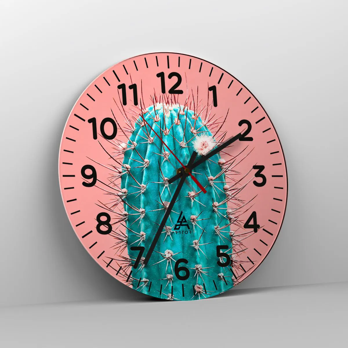 Wanduhr - Glasuhr - Schau einfach hin - 40x40 cm