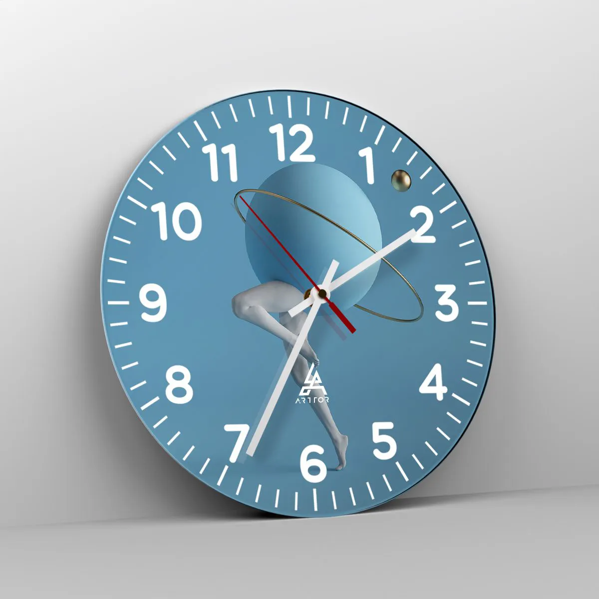 Ceas de perete - Ceas pe sticlă - Și planetele o iau razna - 40x40 cm