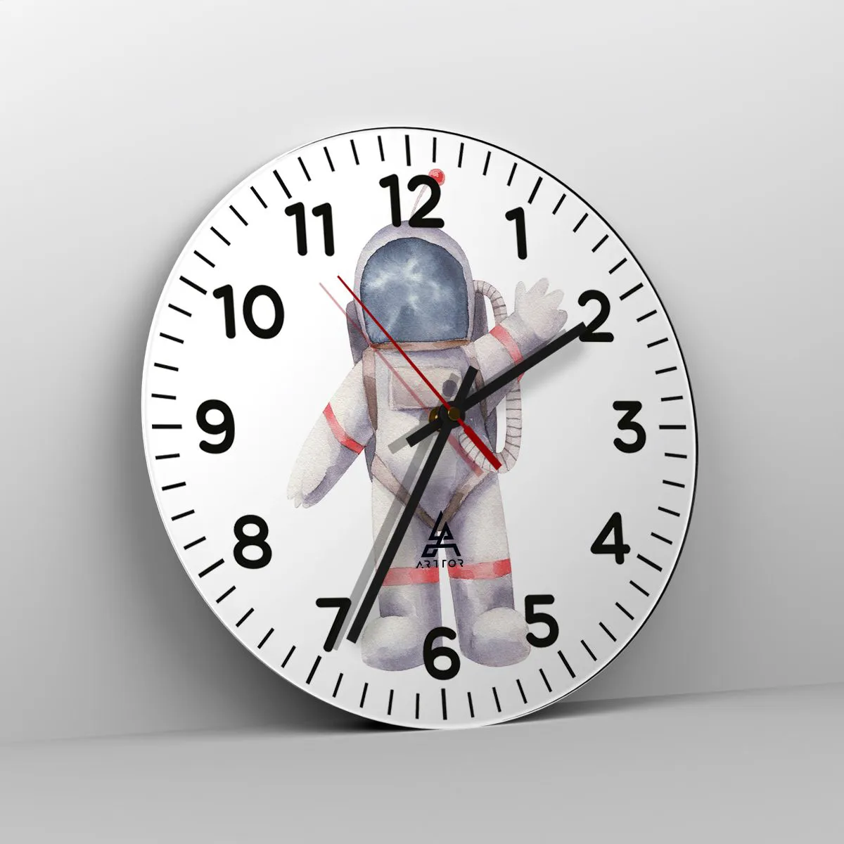 Wanduhr - Glasuhr - Bis dann! - 40x40 cm