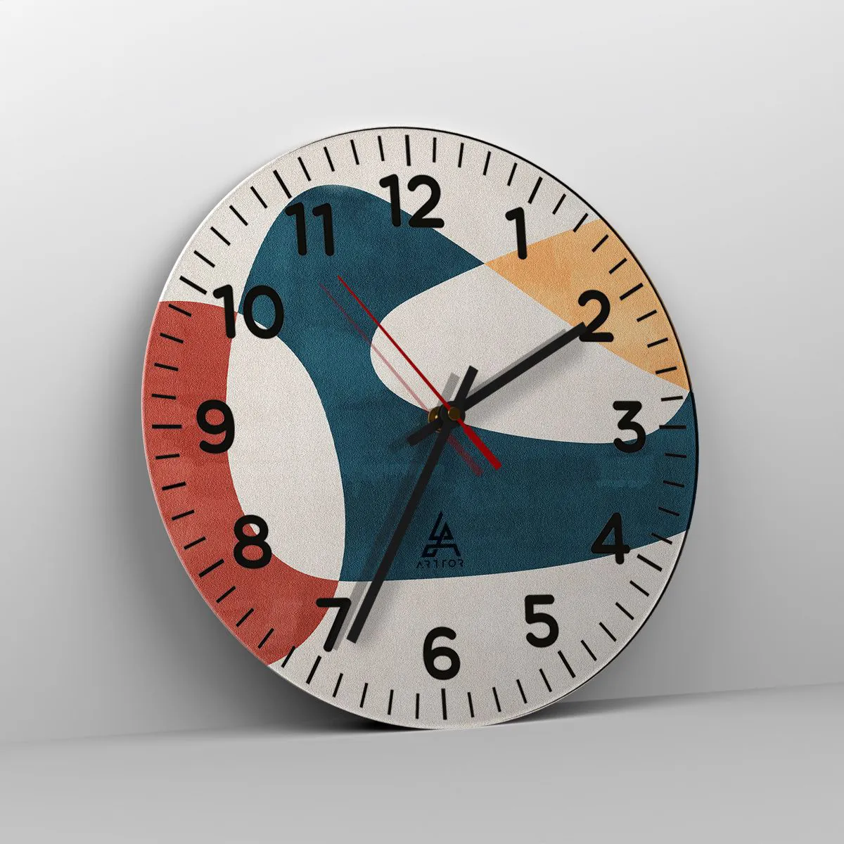 Reloj de pared - Reloj de vidrio - Influencias y metamorfosis - 40x40 cm