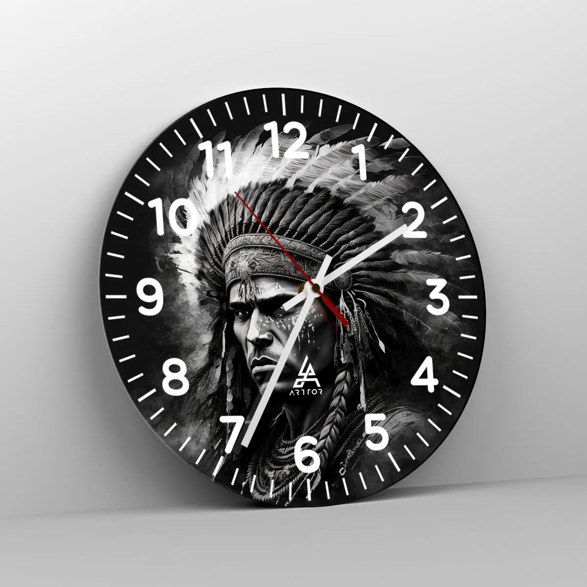 Nástěnné hodiny - Vůdce a bojovník - 40x40 cm