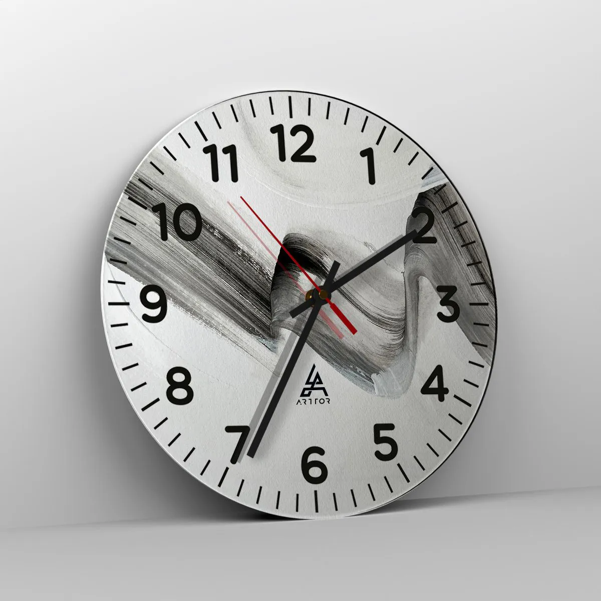 Wanduhr - Glasuhr - Lässig zum Spaß - 40x40 cm