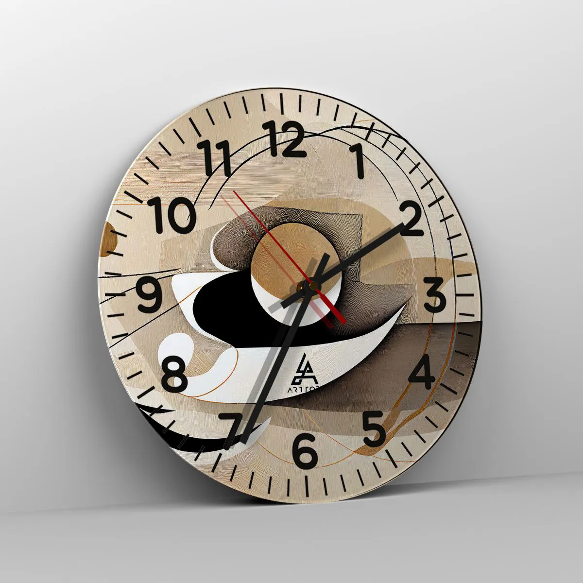 Zegar ścienny - Kompozycja: istota rzeczy - 40x40 cm
