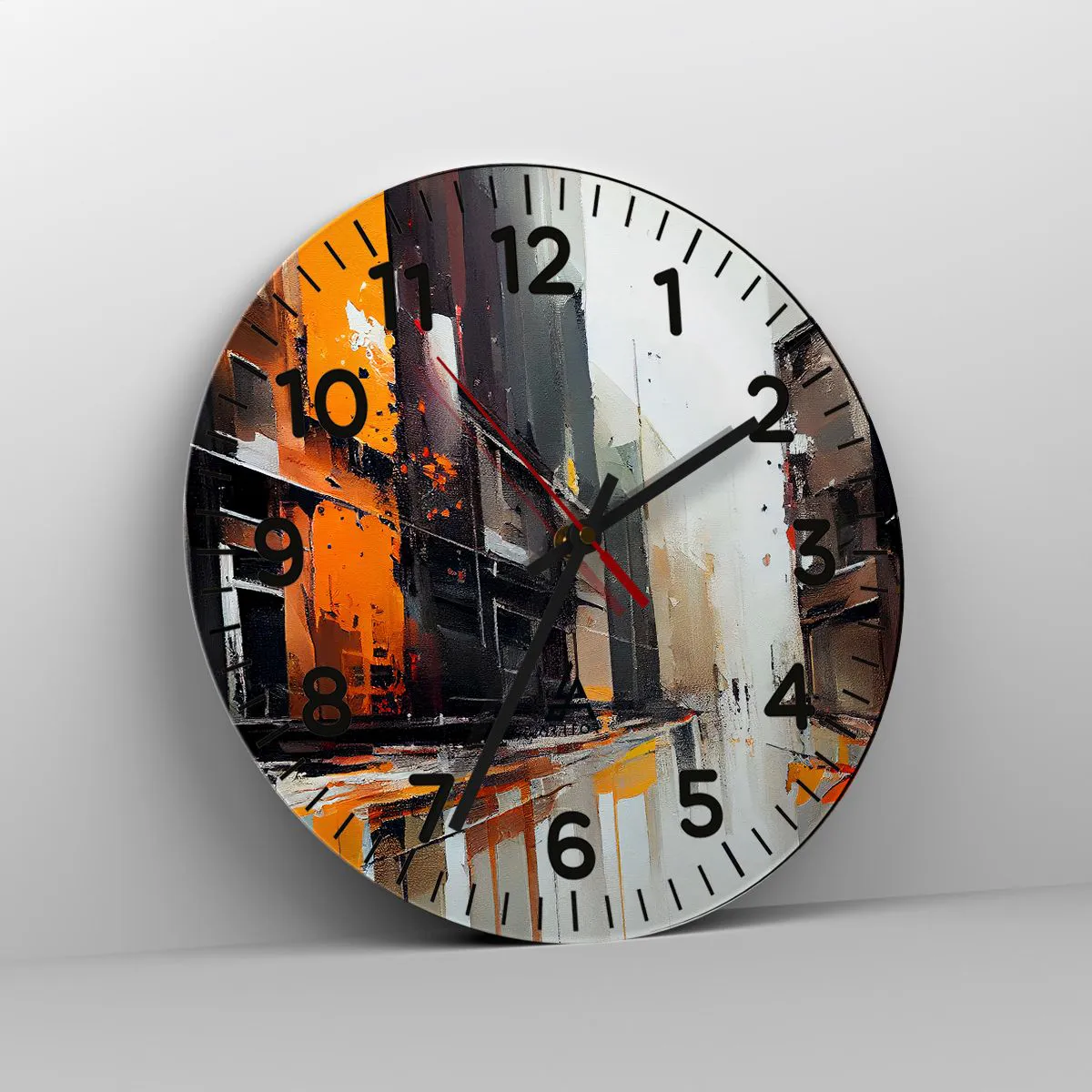 Horloge murale - Pendule murale - Jour de pluie - 40x40 cm