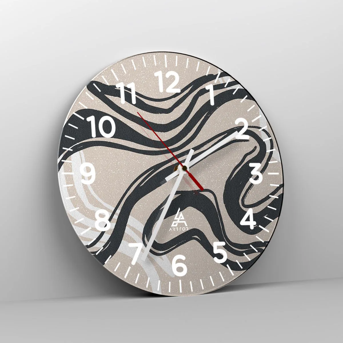 Reloj de pared - Reloj de vidrio - Expresión multiplicada - 40x40 cm