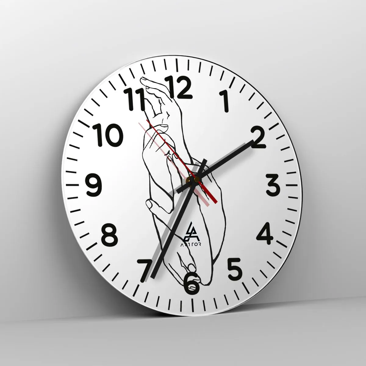 Nástenné hodiny - Dobrý dotyk - 40x40 cm