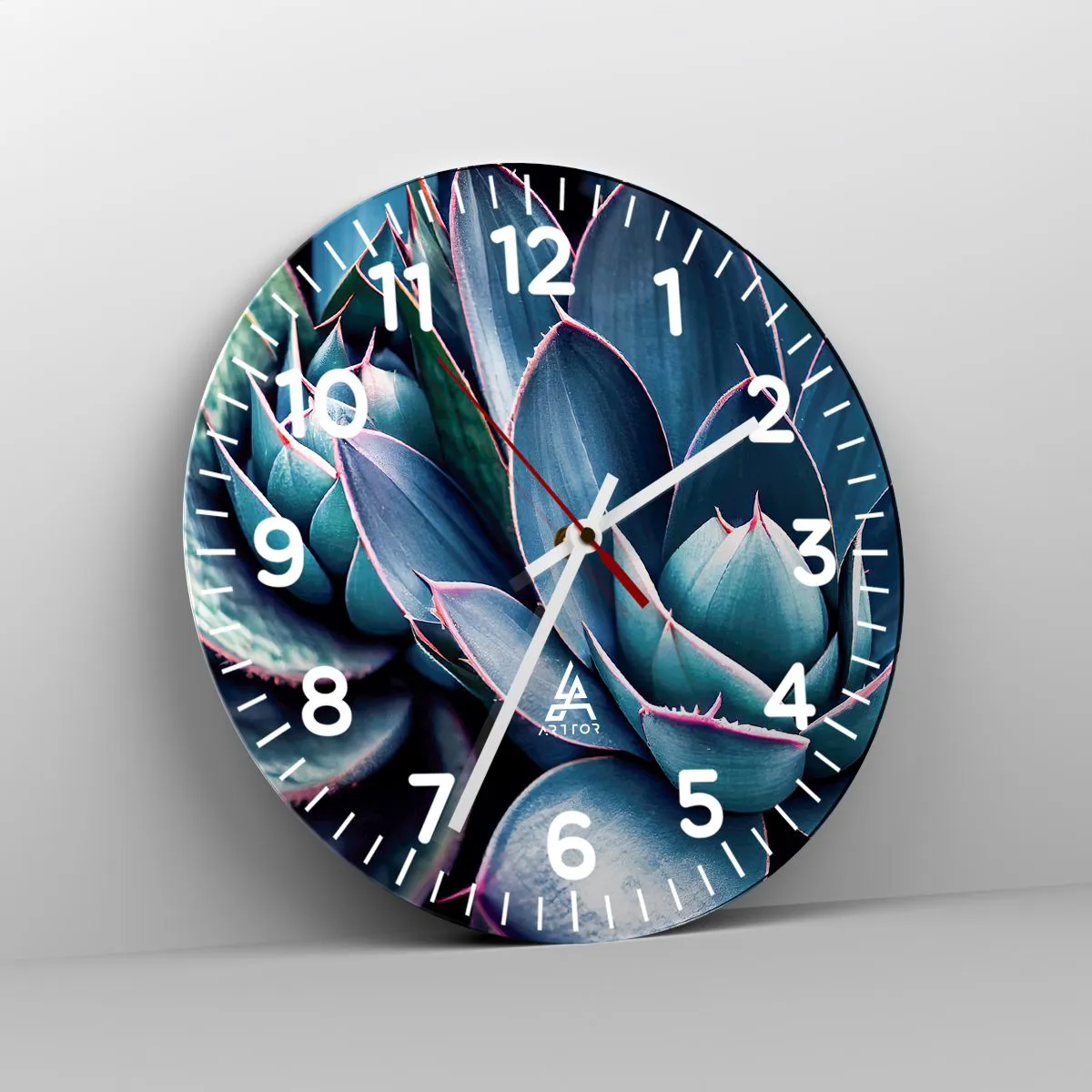 Ceas de perete - Ceas pe sticlă - Forța vitală - 40x40 cm