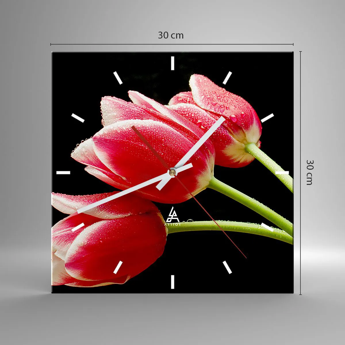 Nástěnné hodiny - Slib čisté lásky - 30x30 cm