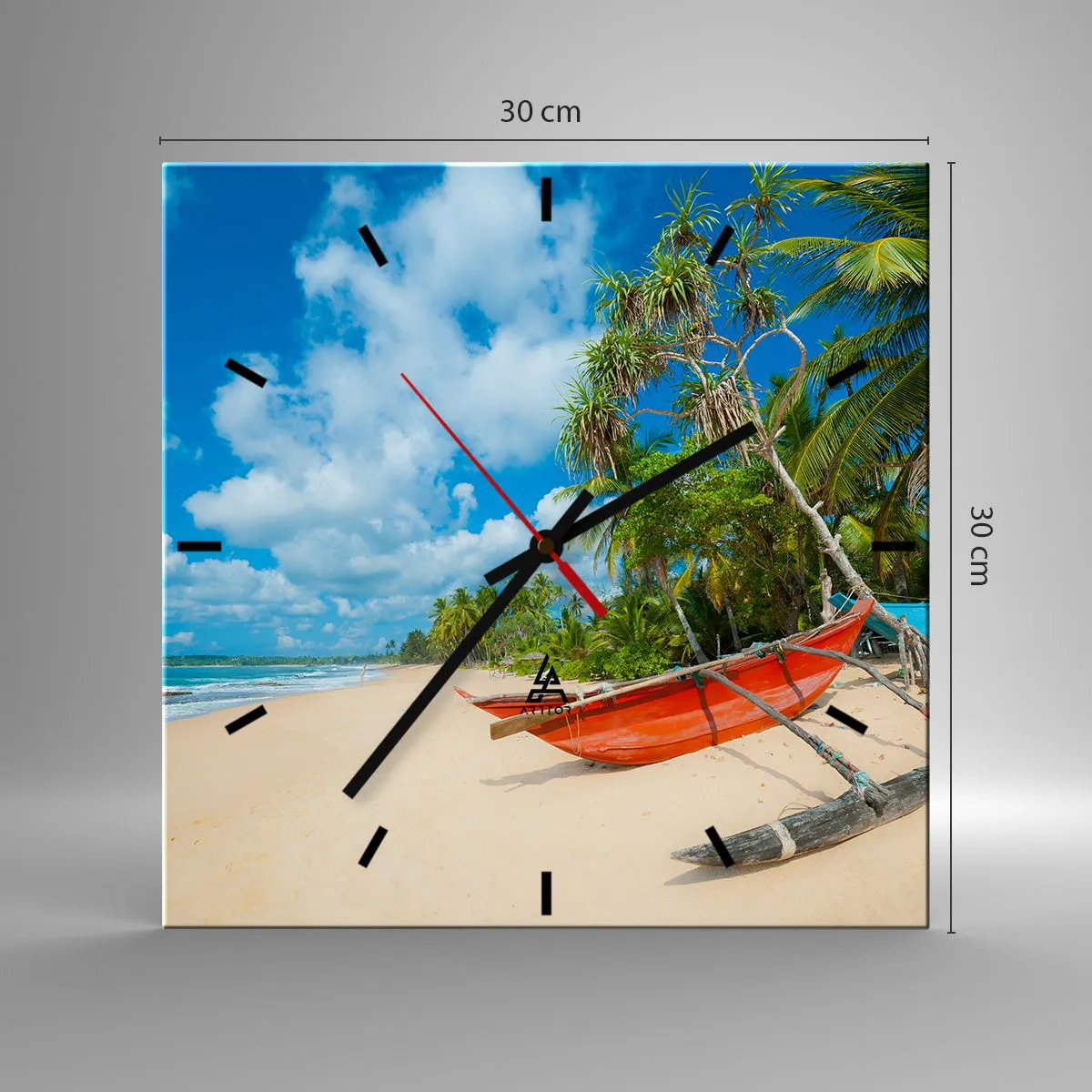 Nástěnné hodiny - Kouzlo tropů - 30x30 cm