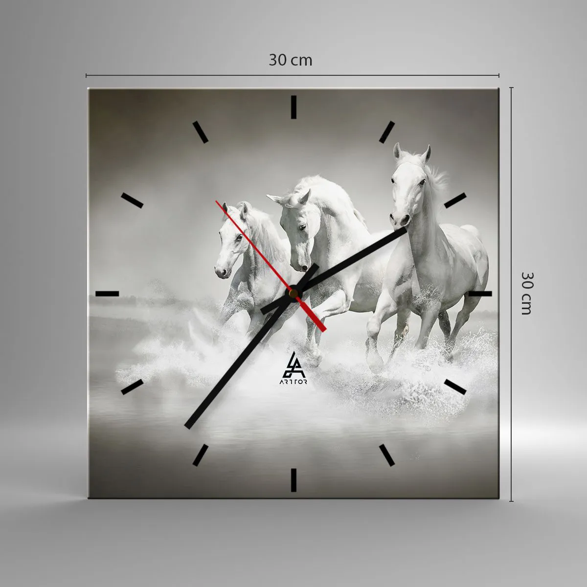 Falióra, Óra - Fehér őrület - 30x30 cm