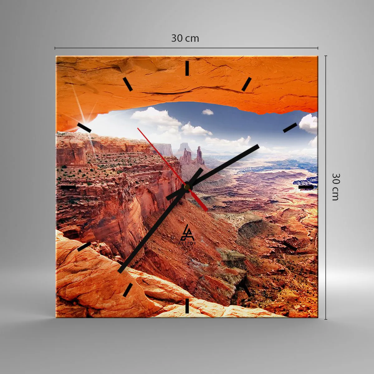 Nástenné hodiny - Vytesané samotnou prírodou - 30x30 cm