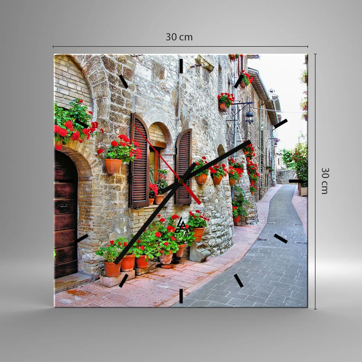 Nástěnné hodiny - Italská atmosféra - 30x30 cm