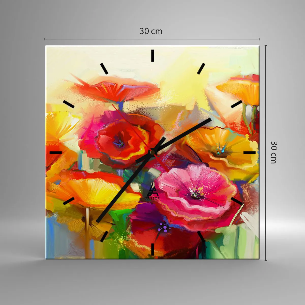 Falióra, Óra - Nem csak piros - 30x30 cm