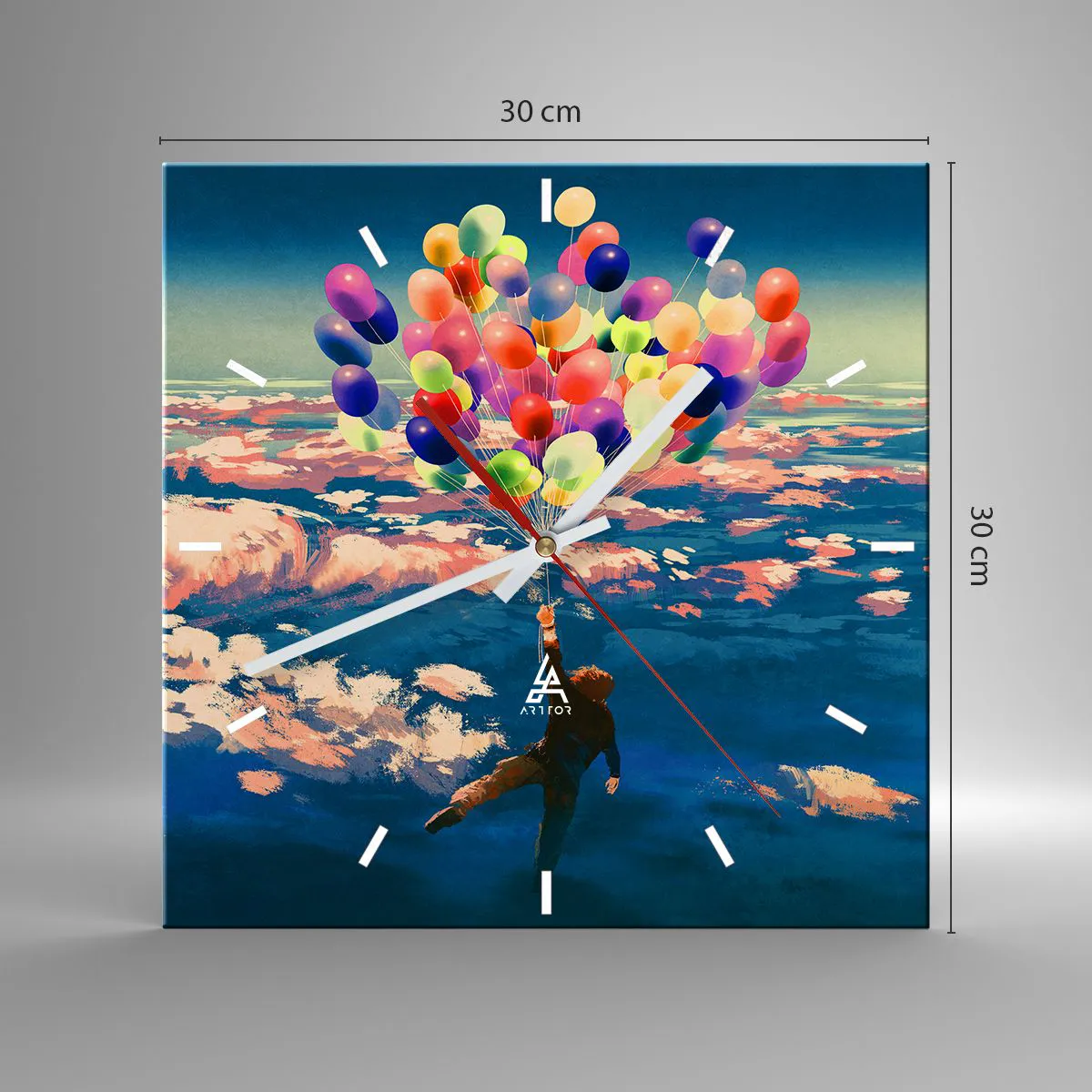 Falióra, Óra - Egy gyermekkori álom valóra vált - 30x30 cm