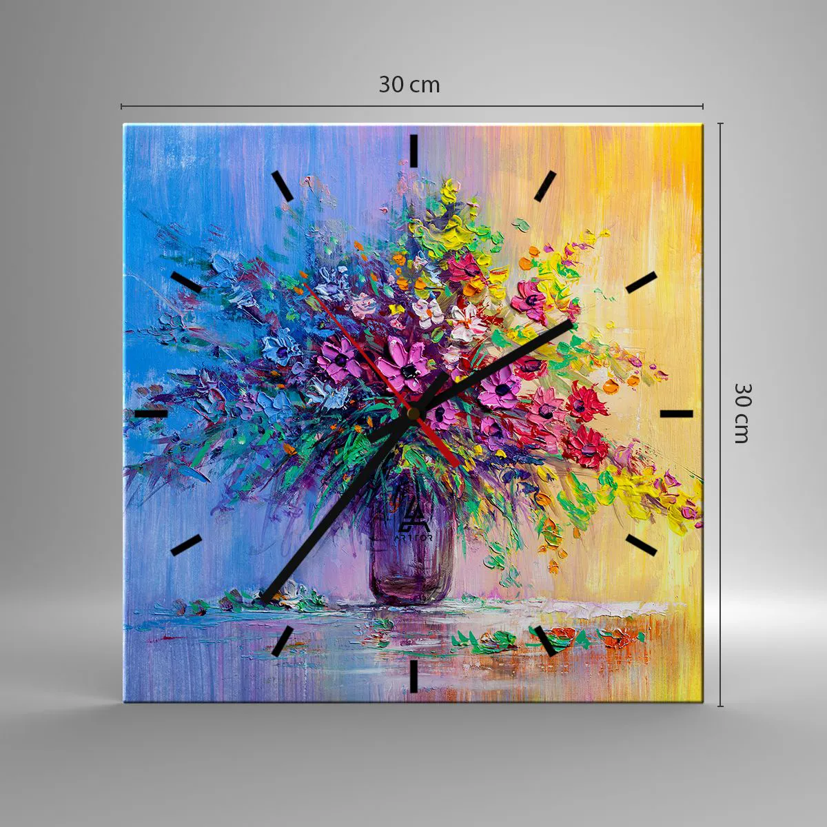 Falióra, Óra - A rét nyári ajándéka - 30x30 cm