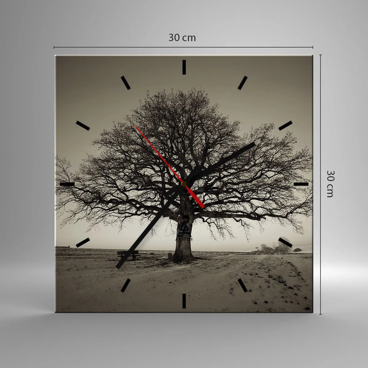 Nástenné hodiny - Odtiaľ až do večnosti - 30x30 cm