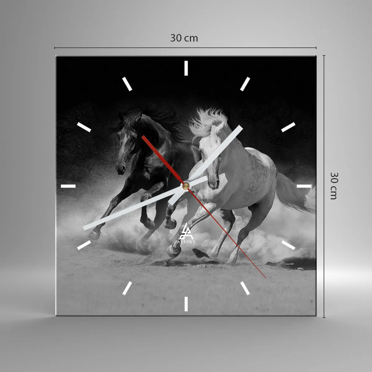 Nástenné hodiny - Cval slobody - 30x30 cm