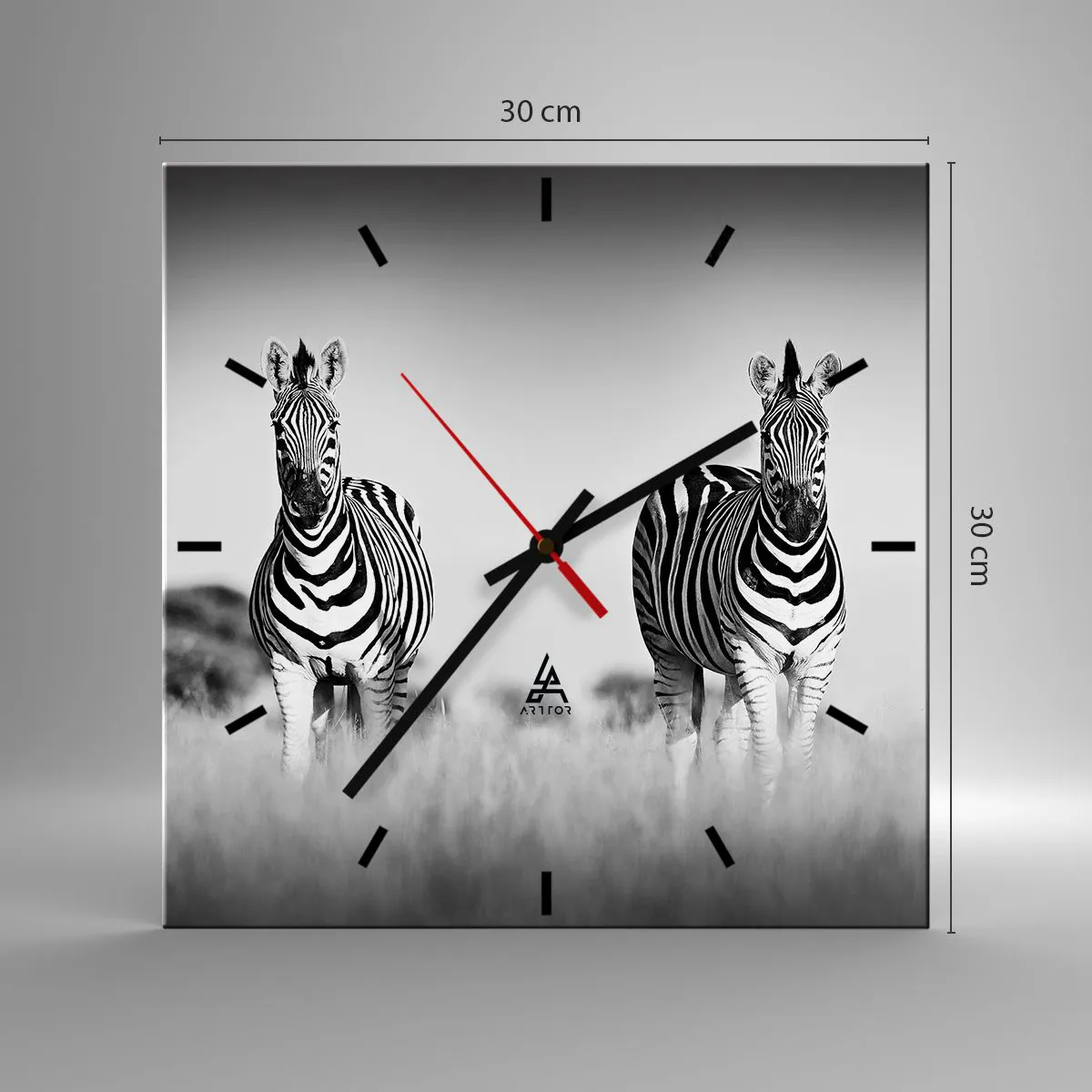 Falióra, Óra - A világ mégis fekete-fehér - 30x30 cm