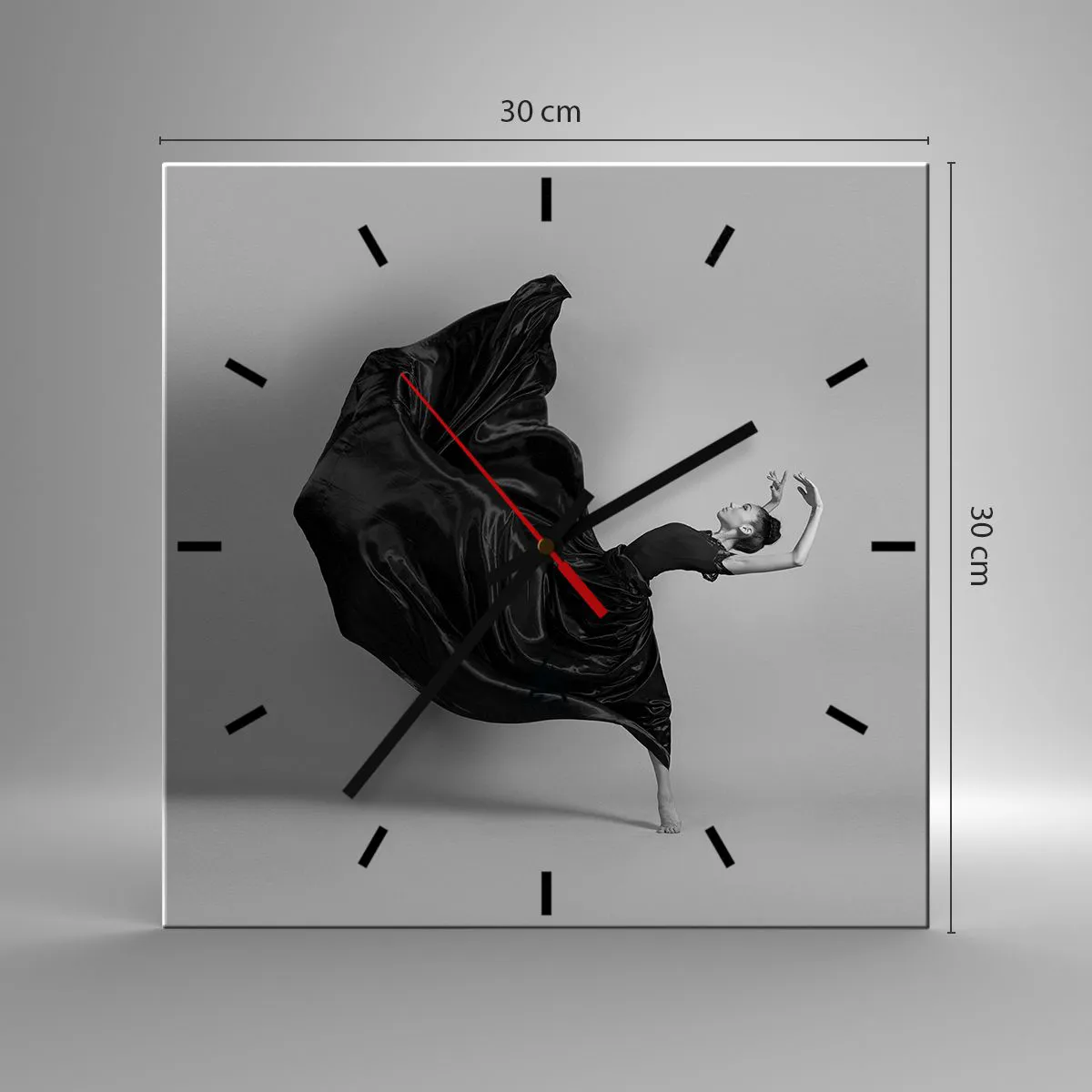 Nástenné hodiny - Okrídlený hudbou - 30x30 cm