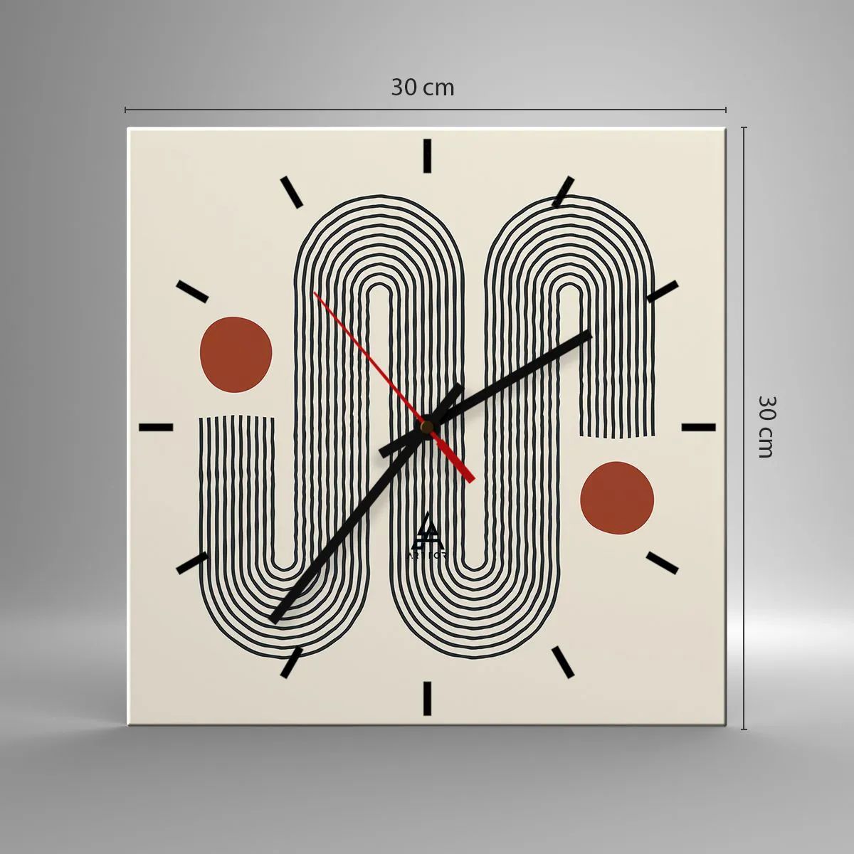 Nástěnné hodiny - Od začátku do konce - 30x30 cm