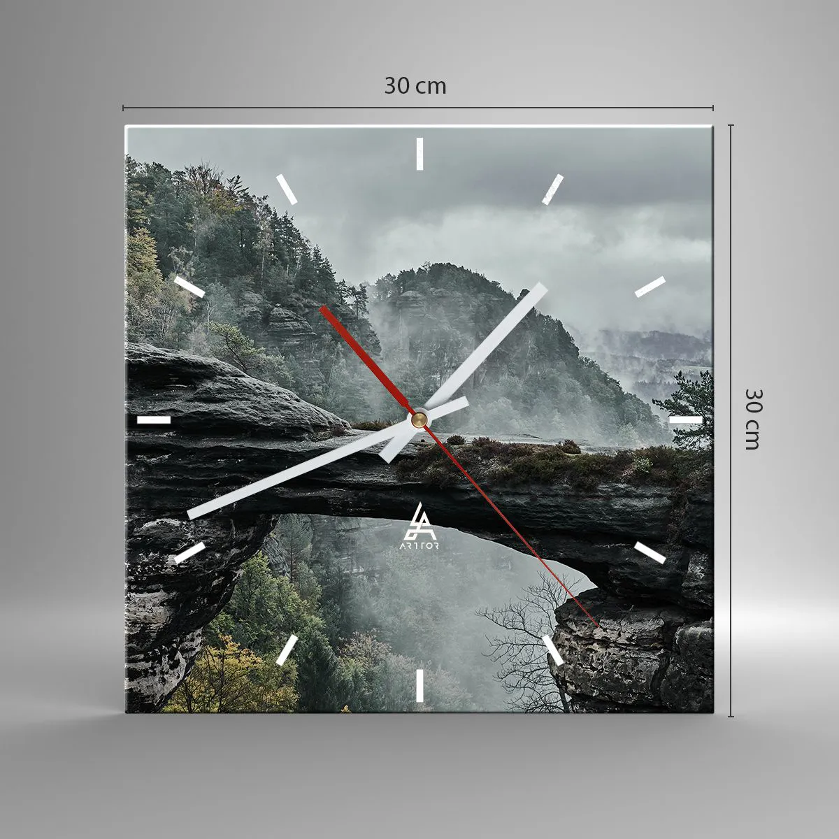 Wandklok - Klok - Het avontuur gaat beginnen - 30x30 cm